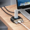 USB-хаб Baseus Square round 4-in-1 USB-C to x4USB-A 1m Black (CAHUB-AY01)