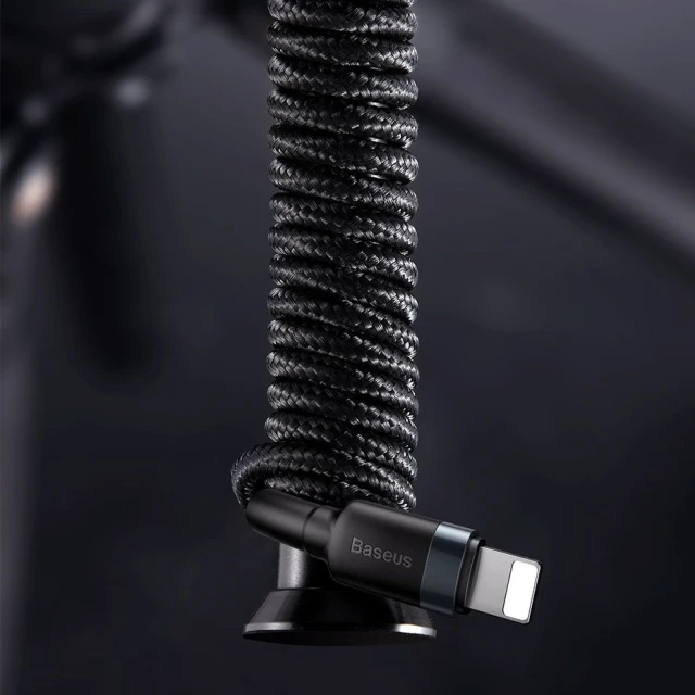 Кабель Baseus Cafule USB-C to Lightning 1m Black/Grey (CATLKLF-G1)