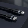Кабель Baseus Cafule USB-C to Lightning 1m Black/Grey (CATLKLF-G1)