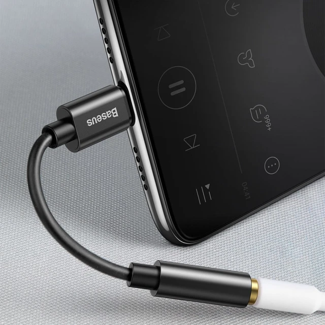 Адаптер Baseus L54 USB-C to Jack 3.5 mm Black (CATL54-01)