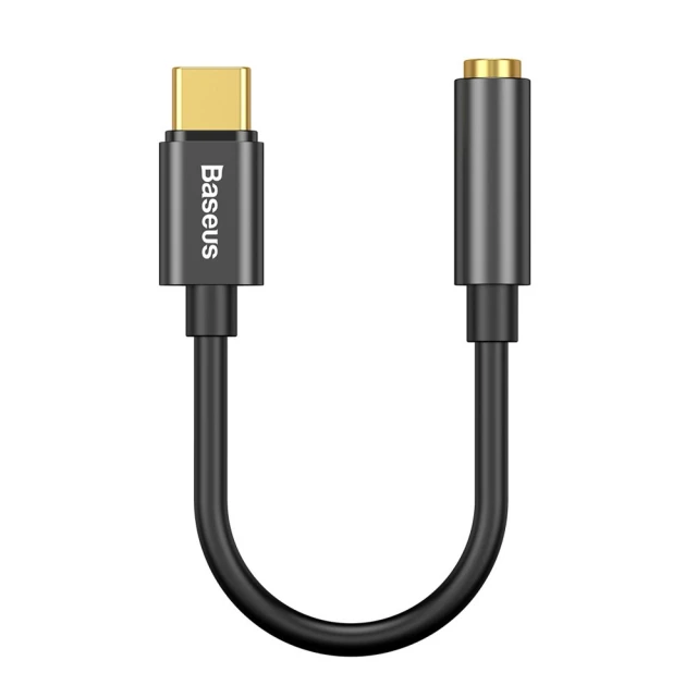 Адаптер Baseus L54 USB-C to Jack 3.5 mm Black (CATL54-01)