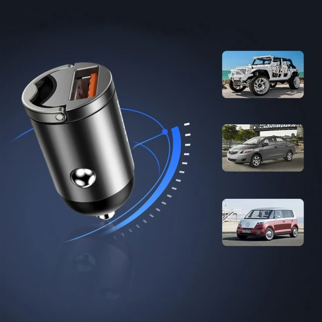 Автомобильное зарядное устройство Baseus Tiny Star Mini 30W USB-A Grey (VCHX-A0G)