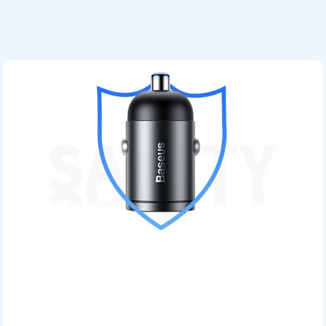 Автомобильное зарядное устройство Baseus Tiny Star Mini 30W USB-A Grey (VCHX-A0G)