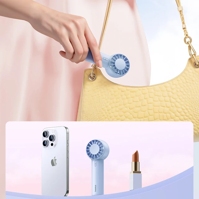 Вентилятор Baseus GoTrip DT1 Blue (6953156298484)