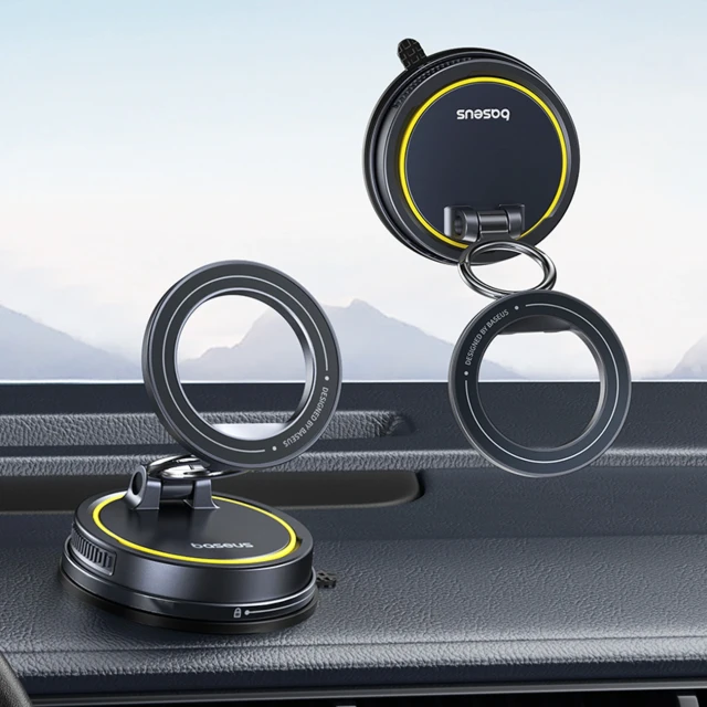 Автотримач Baseus VC2 Flex магнітний універсальний Black (6953156298903)