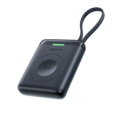 Powerbank Baseus EnerFill FW11 5W для Apple Watch з вбудованим кабелем Black (6953156298989)