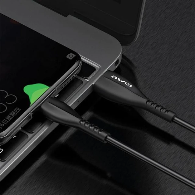 Адаптер AWEI CL-13 USB-C/USB-A Black (6954284000925)