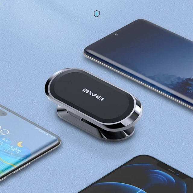 Автодержатель Awei X20 магнитный на панель Grey (6954284001090)