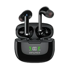 Навушники AWEI TA8 TWS Bluetooth 5.2 + докінг-станція Black (6954284001458)