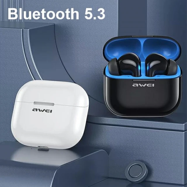 Навушники AWEI T1 Pro Bluetooth 5.3 TWS Black з док-станцією (T1 Pro B)