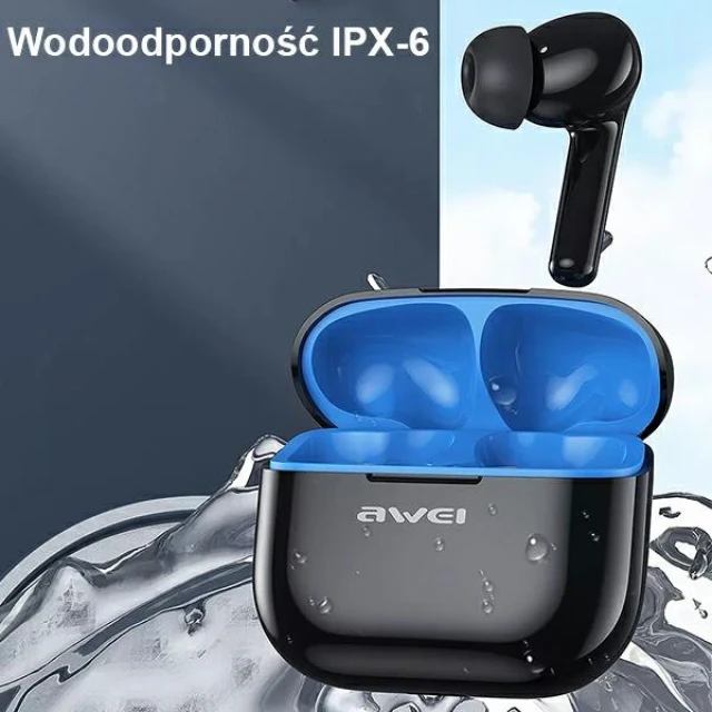 Навушники AWEI T1 Pro Bluetooth 5.3 TWS Black з док-станцією (T1 Pro B)