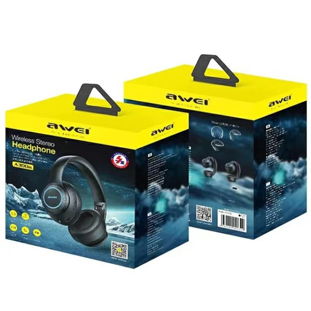 Навушники AWEI A300BL накладні Bluetooth Black (6954284002622)