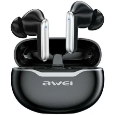 Наушники AWEI T50 Bluetooth 5.3 TWS Black с док-станцией (6954284002745)