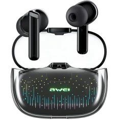 Наушники AWEI T52 Pro Bluetooth 5.3 TWS Black с док-станцией (6954284002844)
