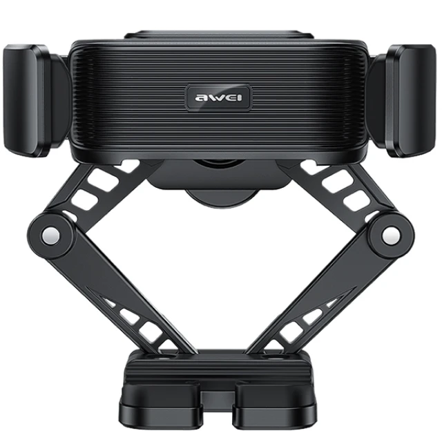 Автотримач AWEI X39 гравітаційний у дефлектор Black (6954284003063)