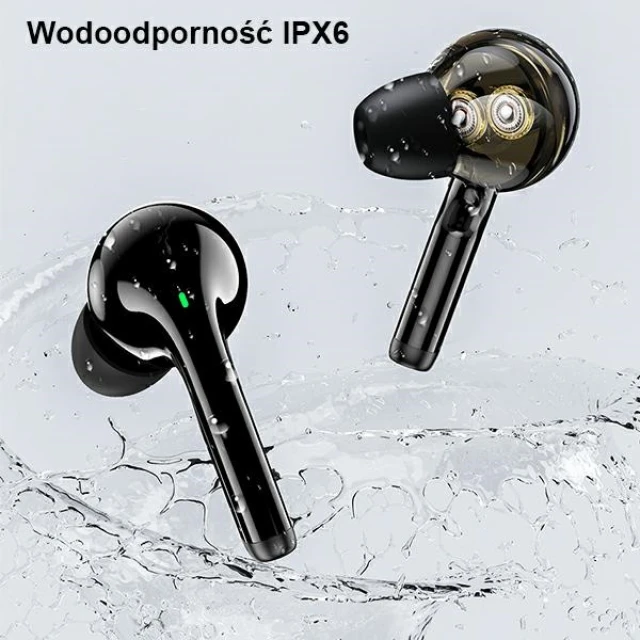 Навушники AWEI T12P Bluetooth 5.3 TWS Black з док-станцією (6954284003148)