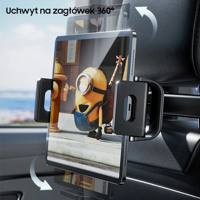 Автотримач Awei X40 на підголовник Black (6954284003711)