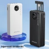 Павербанк AWEI P134K 20000mAh Black з дисплеєм + кабелі USB/PD/Lightning/MicroUSB (6954284004275)