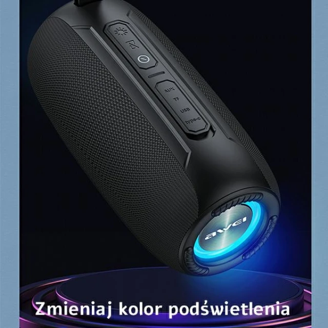 Колонка Bluetooth Awei Y370 20W Black (6954284004787)