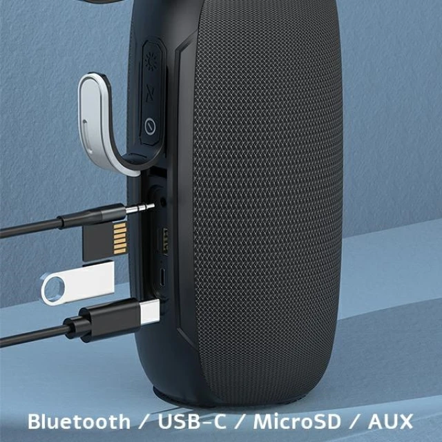 Колонка Bluetooth Awei Y370 20W Black (6954284004787)