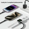 Кабель AWEI W23 3в1 USB-C/Lightning/Watch 100W/10W/2.5W Black (6954284007542)
