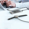 Кабель AWEI W23 3в1 USB-C/Lightning/Watch 100W/10W/2.5W Black (6954284007542)