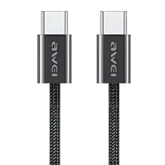 Кабель AWEI CL-219T USB-C на USB-C 60W для iPhone 15 Black (6954284007757)