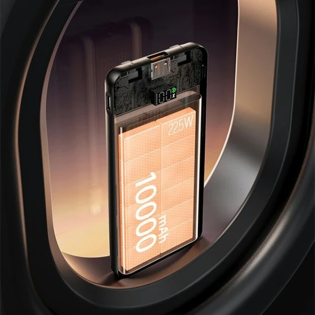 Повербанк AWEI P76K 10000mAh 22.5W Black Digital Display (6954284009126)