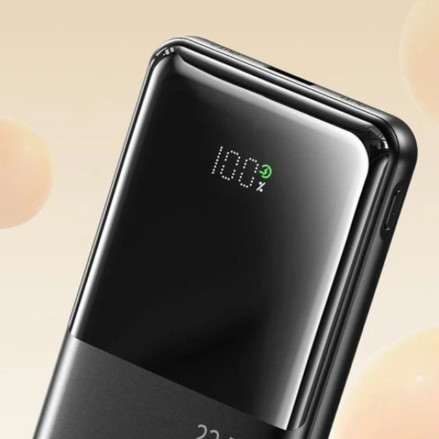 Повербанк AWEI P76K 10000mAh 22.5W Black Digital Display (6954284009126)