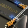 Кабель AWEI CL-226 2в1 USB-C/Lightning Black (6954284011617)