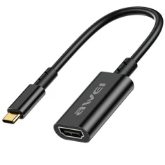 Адаптер AWEI CL-217T USB-C/HDMI 4K@30Hz Black (6954284012843)