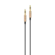 Кабель AWEI AUX-001 Jack 3.5 - Jack 3.5 Gold (6954284014281)