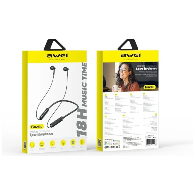 Навушники Awei G82BL Black (6954284024143)
