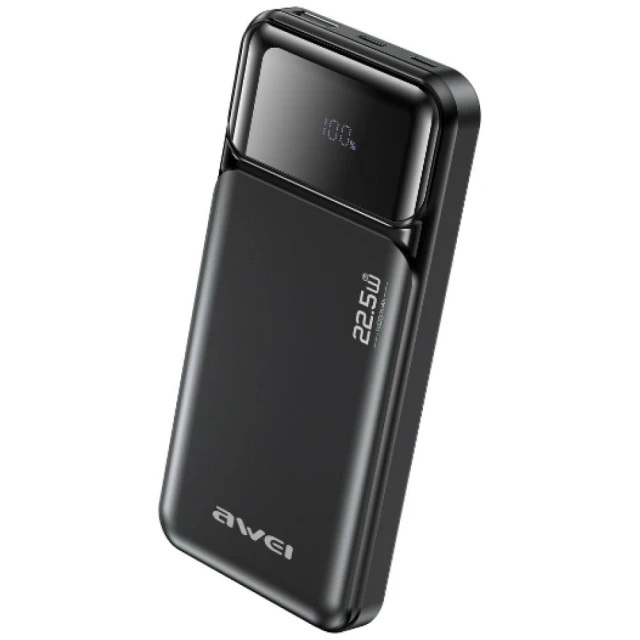 Powerbank AWEI PA-90 10000mAh 22,5W PD 2xUSB-C Black