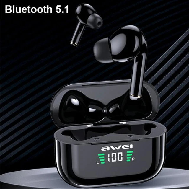 Бездротові навушники AWEI T29P TWS Black (6954284030250)