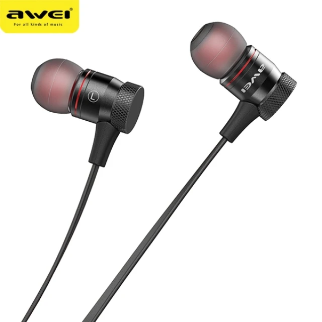 Навушники AWEI A920BL Bluetooth магнітні Black (B920BL)