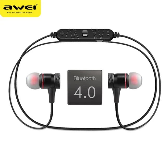 Навушники AWEI A920BL Bluetooth магнітні Black (B920BL)