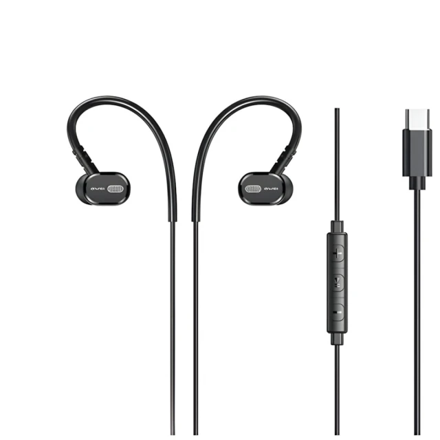 Навушники AWEI TC-6 USB-C Black (6954284069205)