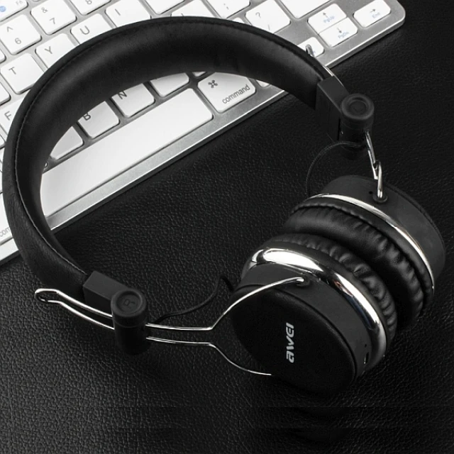 Навушники AWEI A700BL накладні Bluetooth Black (6954284078641)