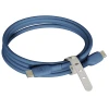 Кабель Motorola Silicone USB-C to USB-C 2m 100W 5A Blue (119MOTOUSBC2MBL)