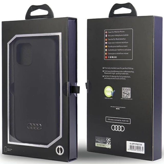 Чохол Audi Silicone Case для iPhone 12 | 12 Pro Black (AU-LSRIP12P-Q3/D1-BK)