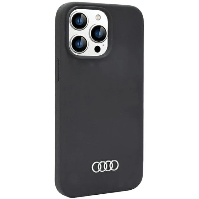 Чехол Audi Silicone Case для iPhone 14 Pro Black (AU-LSRIP14P-Q3/D1-BK)