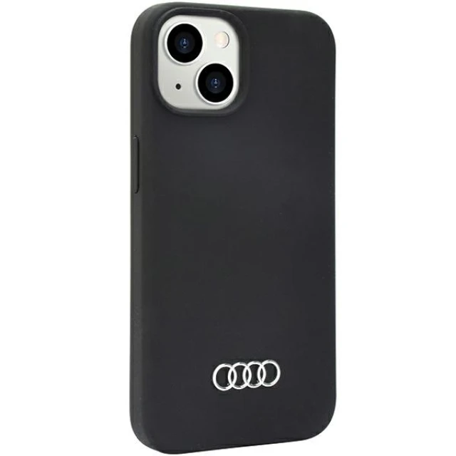 Чохол Audi Silicone Case для iPhone 14 | 13 Black (AU-LSRIP14-Q3/D1-BK)