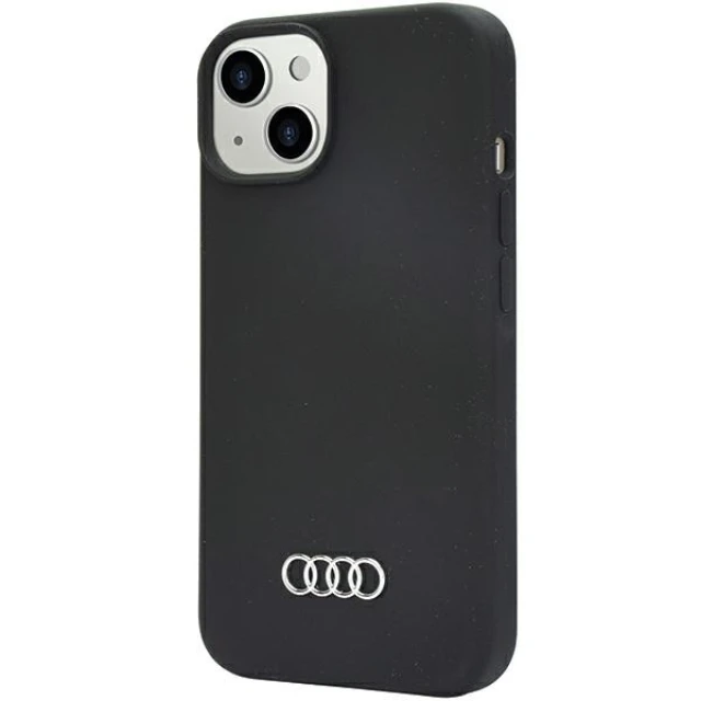 Чохол Audi Silicone Case для iPhone 14 | 13 Black (AU-LSRIP14-Q3/D1-BK)