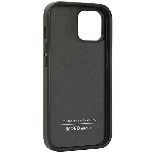 Чохол Audi Carbon Fiber Stripe для iPhone 14 | 13 Black (AUS-TPUPCIP14-R8/D1-BK)