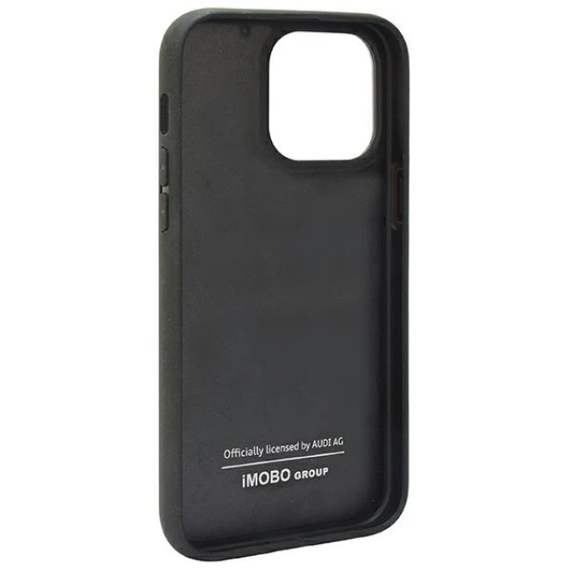 Чехол Audi Carbon Fiber Stripe для iPhone 14 Pro Black (AUS-TPUPCIP14P-R8/D1-BK)