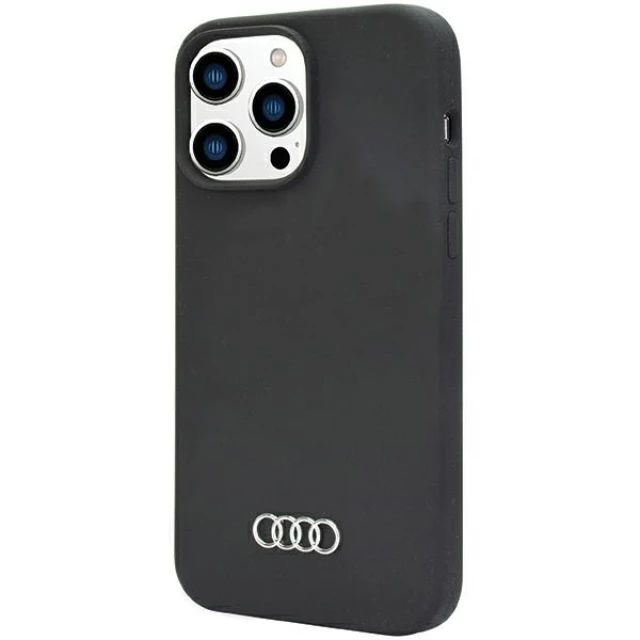 Чехол Audi Silicone Case для iPhone 14 Pro Max Black (AU-LSRIP14PM-Q3/D1-BK)