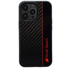 Чохол Audi Carbon Fiber Stripe для iPhone 13 Pro Max Black (AUS-TPUPCIP13PM-R8/D1-BK)