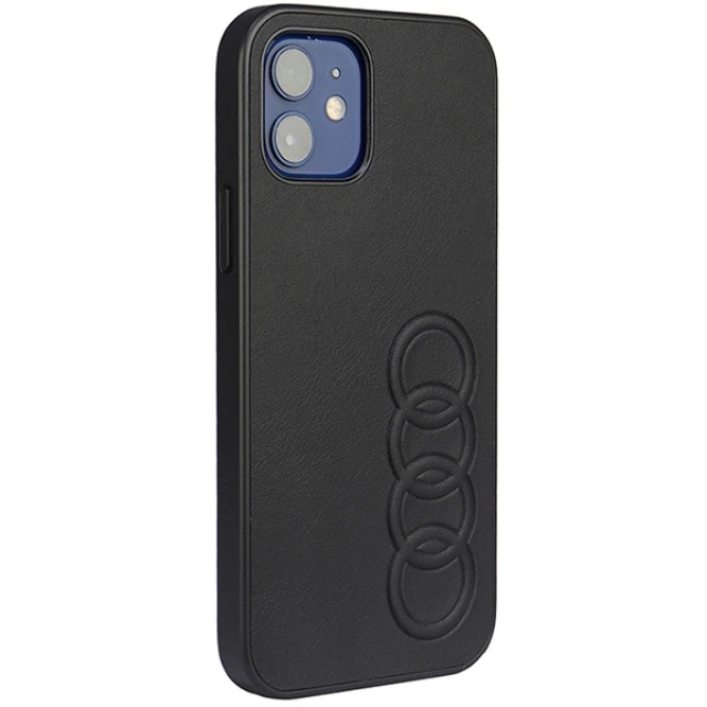 Чехол Audi Synthetic Leather для iPhone 12 | 12 Pro Black (AU-TPUPCIP12P-TT/D1-BK)