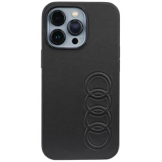 Чохол Audi Synthetic Leather для iPhone 13 Pro Black (AU-TPUPCIP13P-TT/D1-BK)